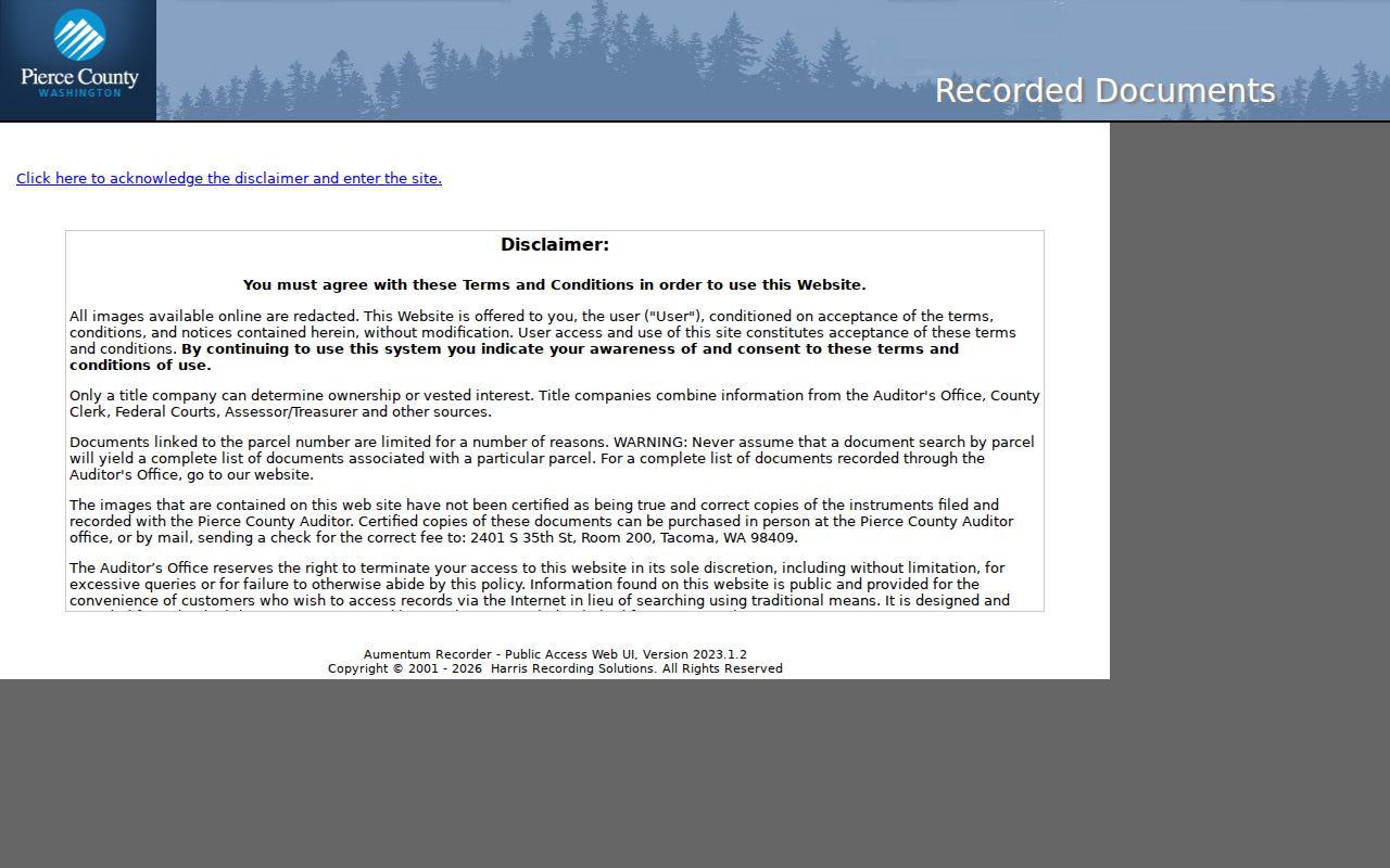 Bonney Lake people search in Pierce County recorded documents